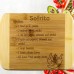 Sofrito cutting board, Laser Engraved Wood Cutting Board, etching on cutting board